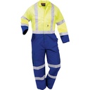 Overall Workzone Day/Night Polycotton Zip Royal Blue/Yellow (TTPPCLT)