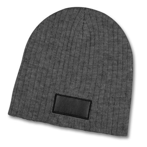 Nebraska Heather Cable Knit Beanie With Patch - 120950