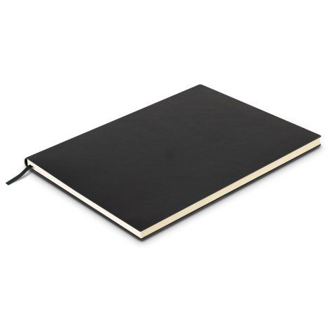 [121474] Genoa Soft Cover Notebook - Large - 121469 (Black)