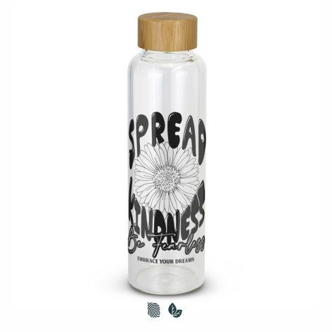 [121800] Eden Glass Bottle Bamboo Lid - 121800