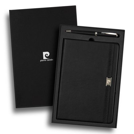 [121009] Pierre Cardin Nouvelle Notebook and Pen Gift Set - 122400 (Black)