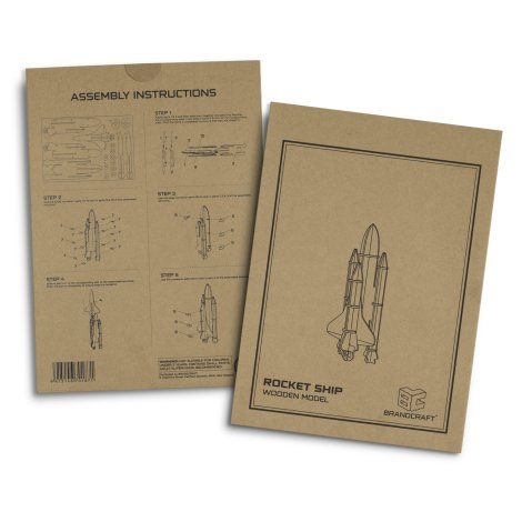 [124051] BRANDCRAFT Rocket Ship Wooden Model - 124051