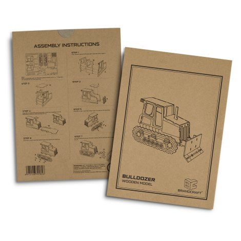 [124036] BRANDCRAFT Bulldozer Wooden Model - 124036