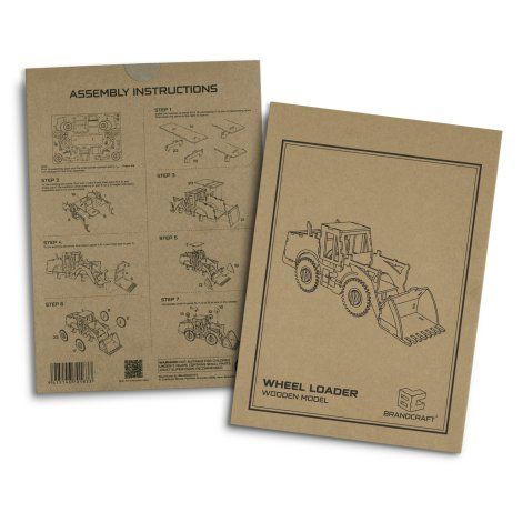 [124037] BRANDCRAFT Wheel Loader Wooden Model - 124037