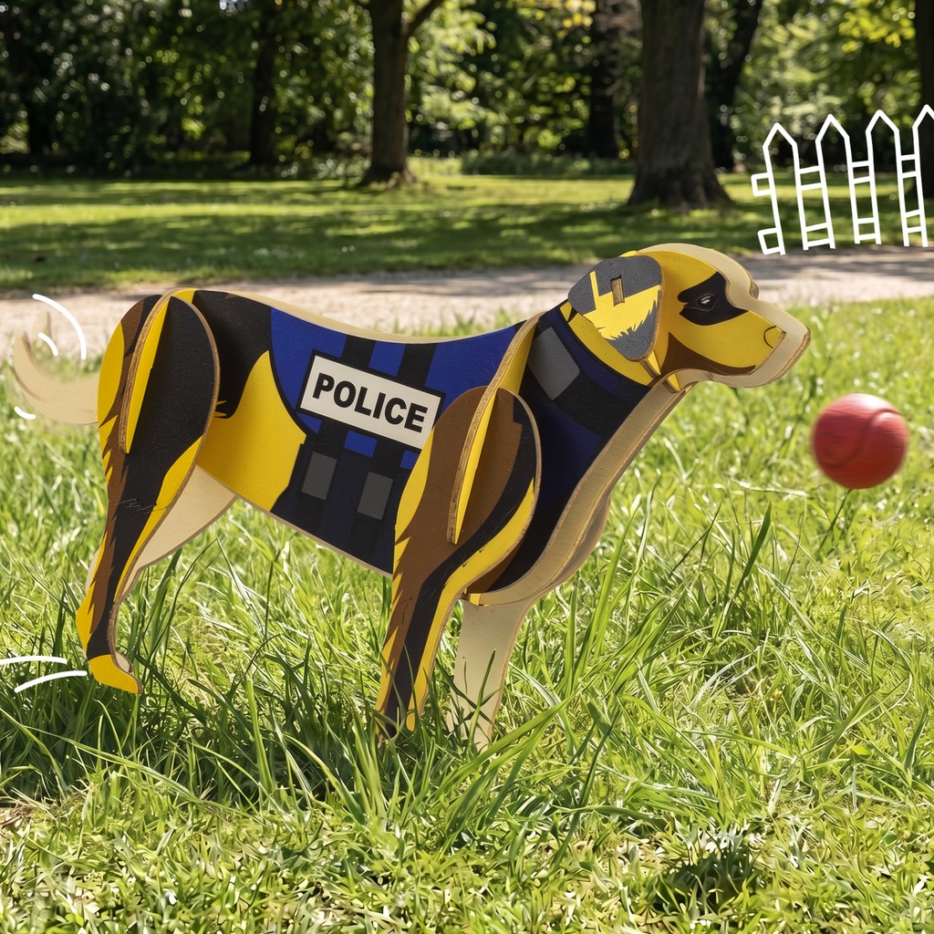 [124089] BRANDCRAFT Dog Wooden Model - 124042