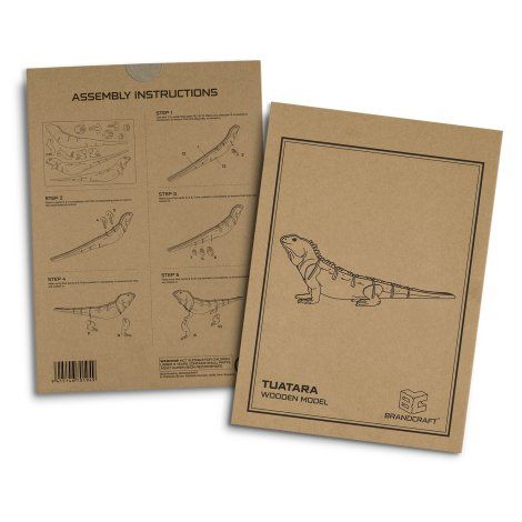 [124046] BRANDCRAFT Tuatara Wooden Model - 124046
