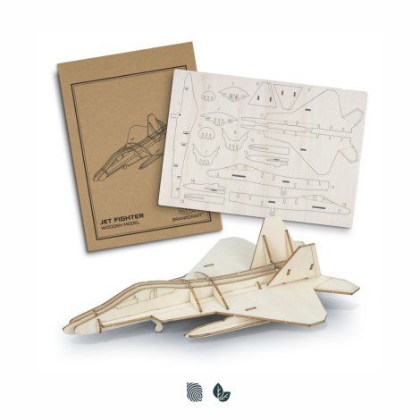 [126711] BRANDCRAFT Jet Fighter Wooden Model - 126729