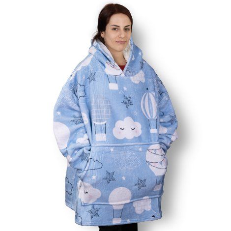 [131169] Full Colour Blanket Hoodie - 127224