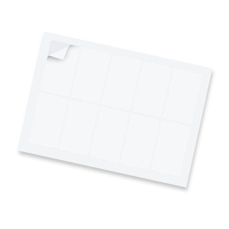 Sticker Sheet 88 x 50mm Rectangle - Gloss - 127922