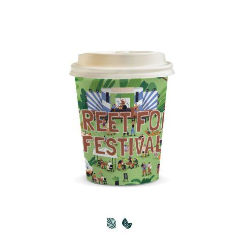 Compostable Paper Coffee Cup - 230ml - 129537