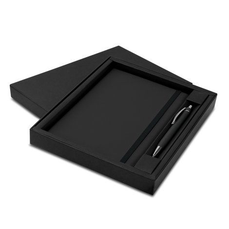[129471] Omega Notebook and Pen Gift Set - 129682 (Black)