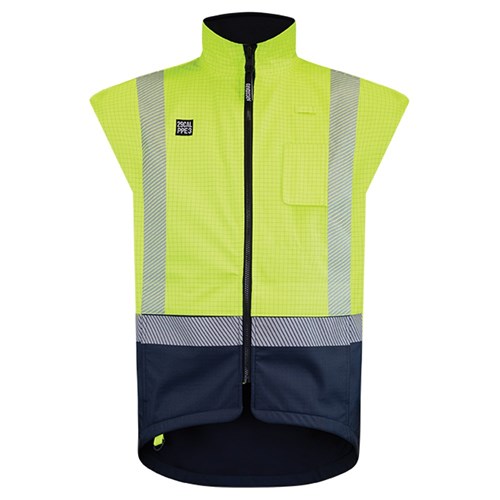 Vest Arcguard Rainwear 29CAL Day/Night InheratexYellow/Navy (XS)