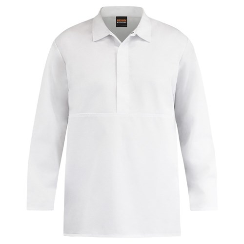 Jerkin Workzone Polycotton Food Industry Domed White (JFDPCMW) (XS)