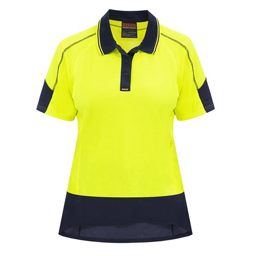 Polo Women's Day Only Quick-Dry Cotton Backed Yellow/Navy (8)