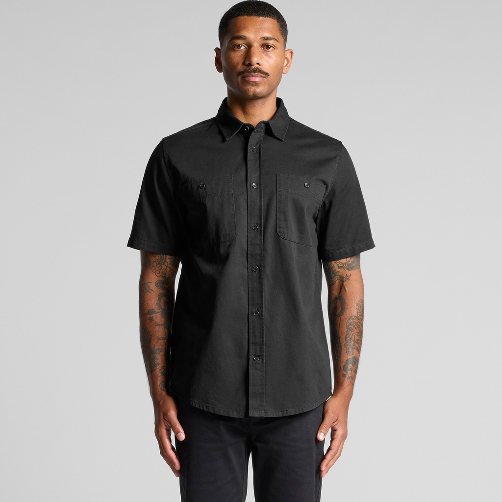 Work S/S Shirt - 5421 (S, Army)