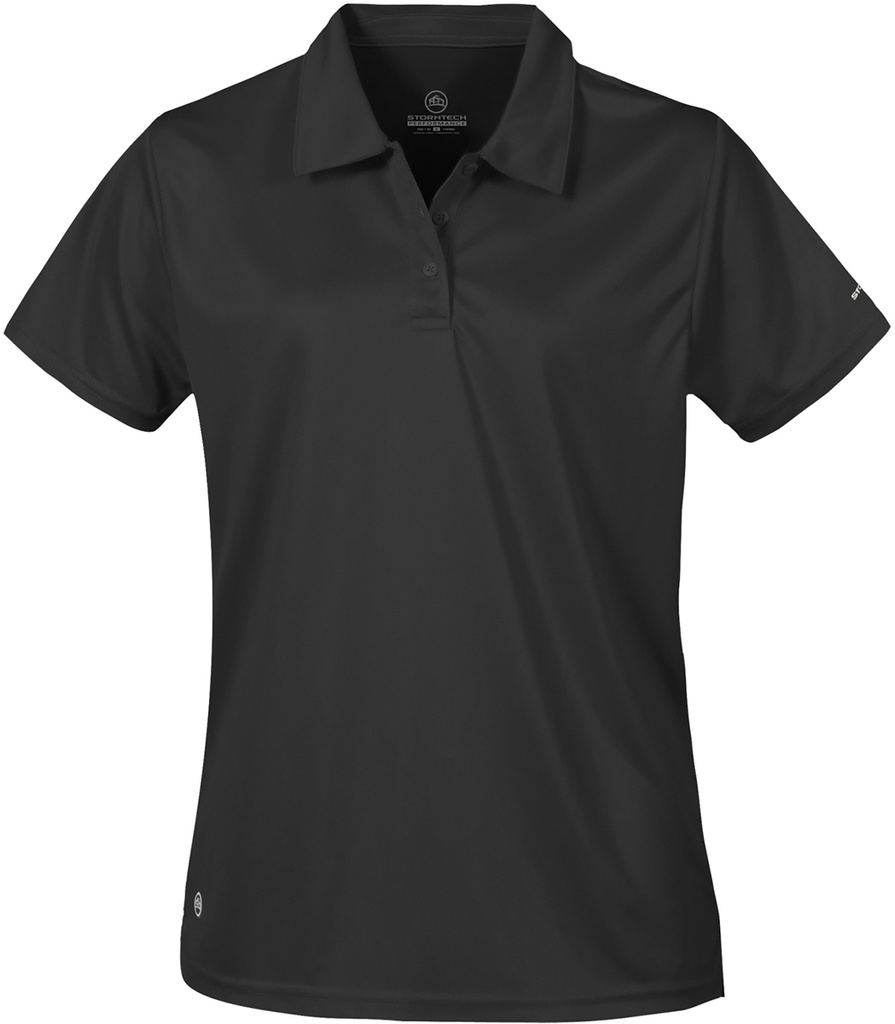 [PS-1W-BL-XS] Stormtech Women's Apollo H2X-DRY Polo - PS (XS, Black)