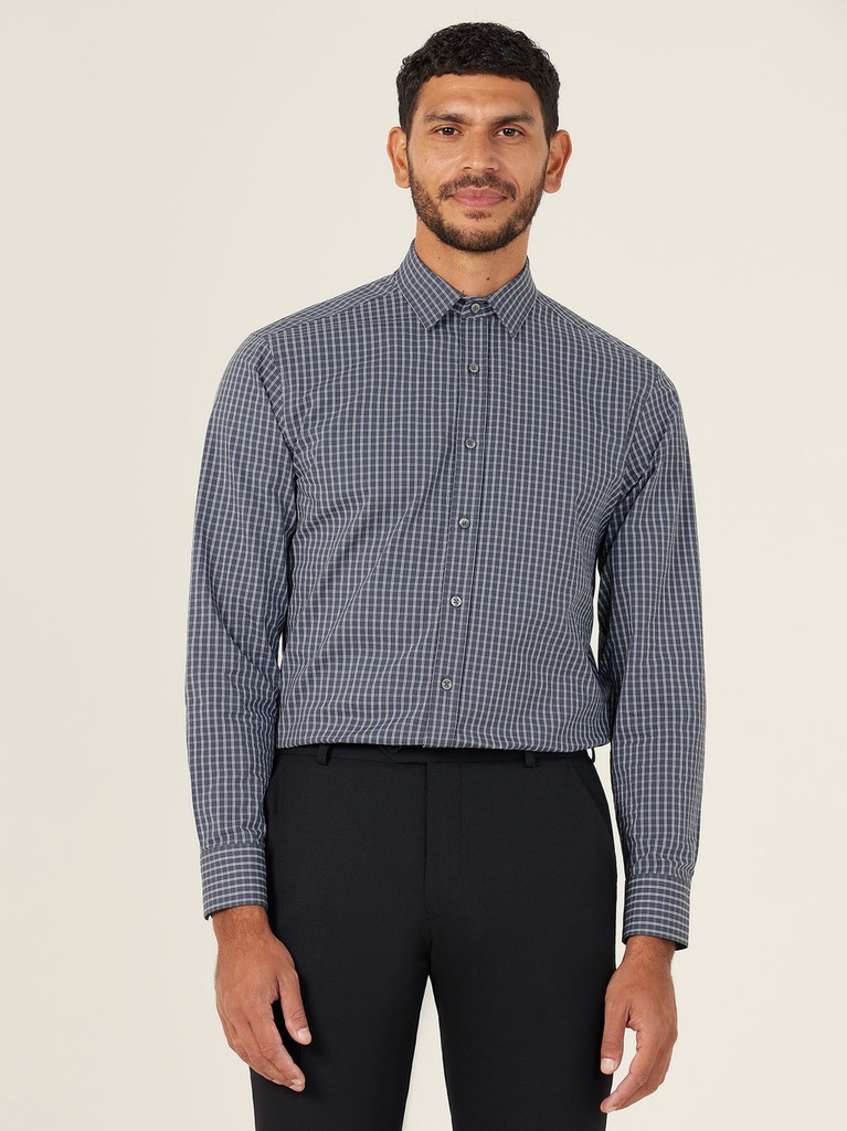 CATJDE - Avignon Window Check Stretch Long Sleeve Shirt