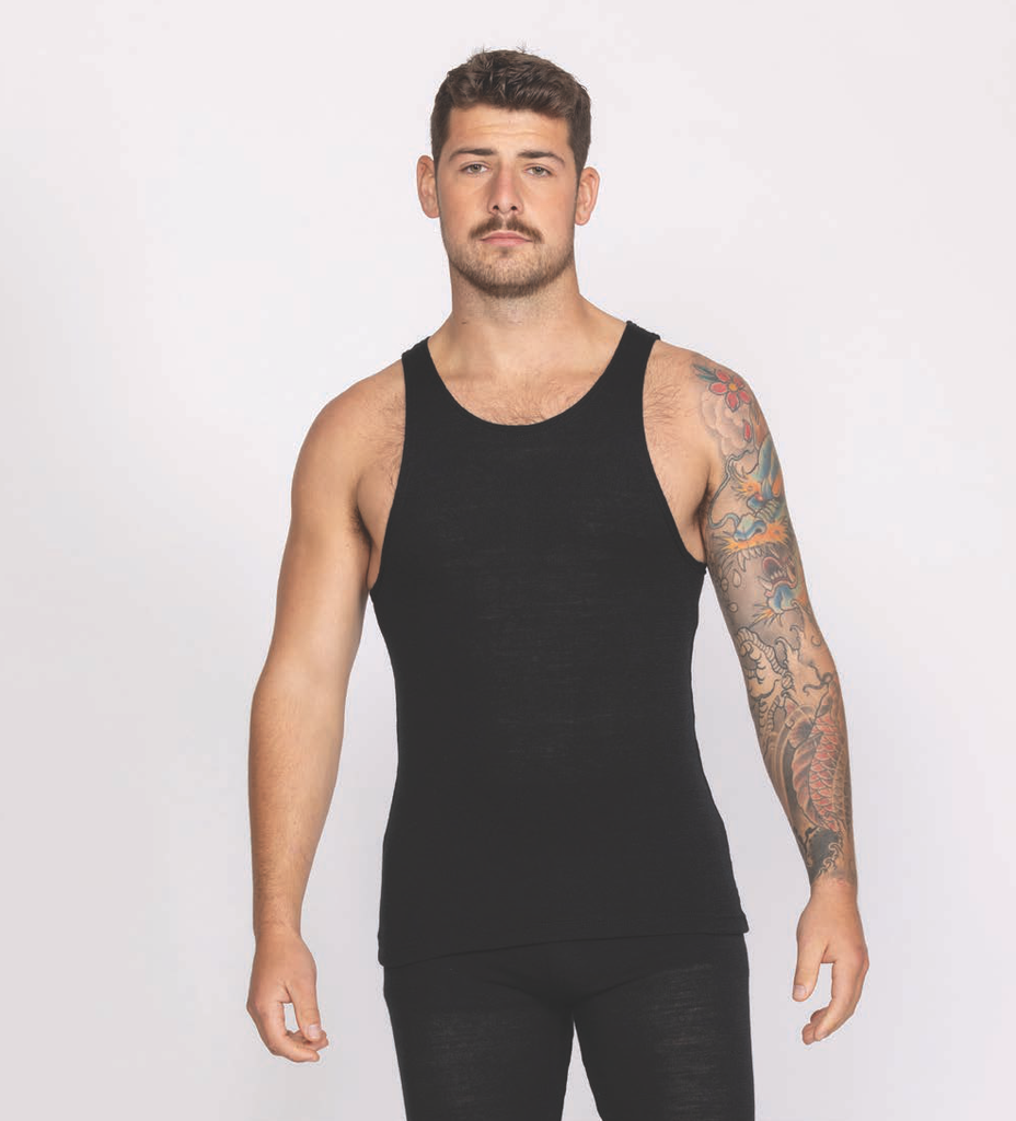 Thermal Athletic Singlet (S, Black)