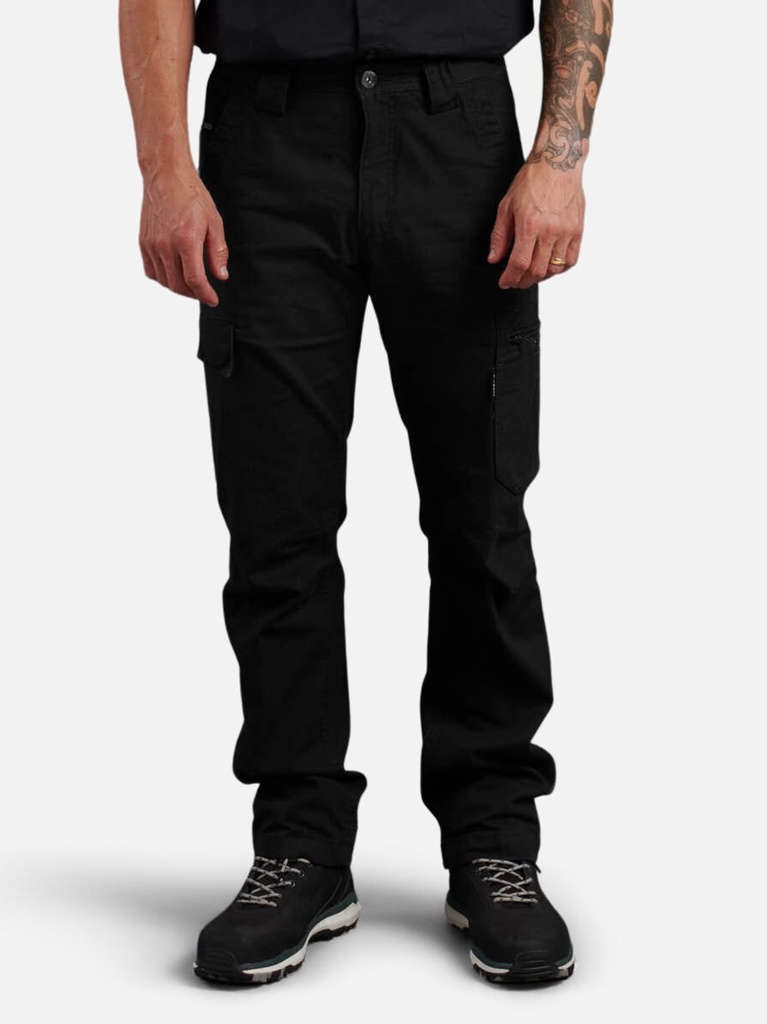 [9400083000682] K13280 - Tradies Canvas Cargo Work Pants (72, BLACK)