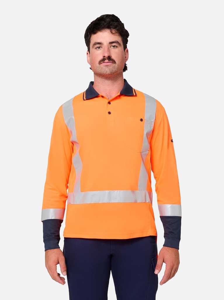 [9400083414564] K54041 - ORIGINALS HI VIS 2T TTMC TAPED L/S POLO (XS)