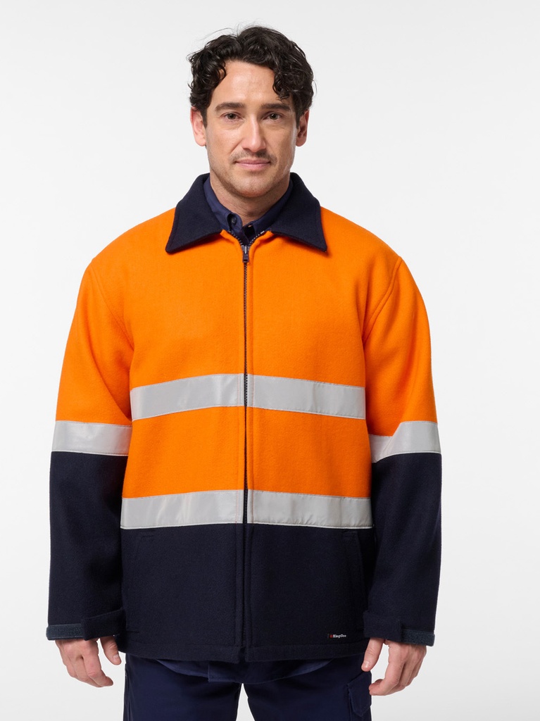 [9357732387659] K55000 - ORIGINALS SPLICED HI VIS TAPED BLUEY JACKET (XS, ORANGE/NAVY)