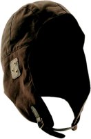 [PCO1394-BR] CAUTION OILSKIN AVIATOR CAP