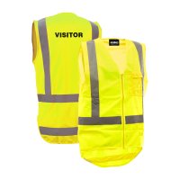 [AVEST307-YE-S] ESKO VISITOR SAFETY VEST - SIZE (S)