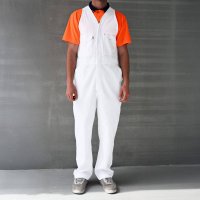 [AOVER100-WH-05/82] PAINTERS ZIP COTTON OVERALL, WHITE, SIX POCKETS PLUS SIDE EN (05/82)