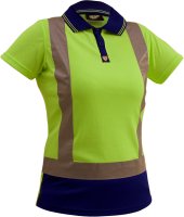 [PCP1214-FLYE/NA-4] CAUTION D/N WOMEN'S MICRO FIBRE POLO-SIZE (4)