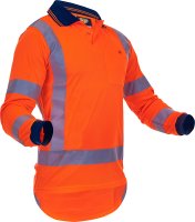 [PCP1220-FLOR-S] CAUTION L/S TTMC-W MICRO FIBRE POLO-SIZE (S)