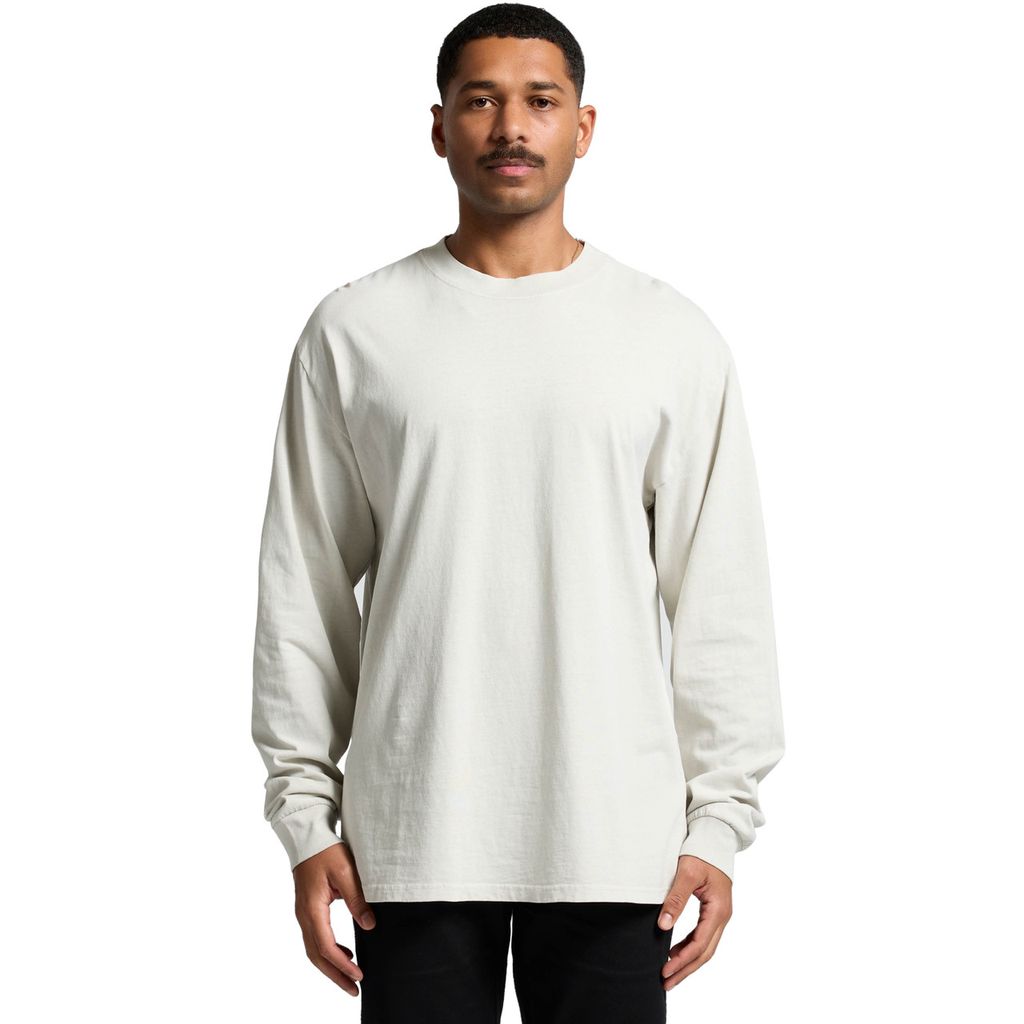 [5083-F_BLK-G-S] Heavy Faded L/S Tee - 5083 (S, Faded Black)