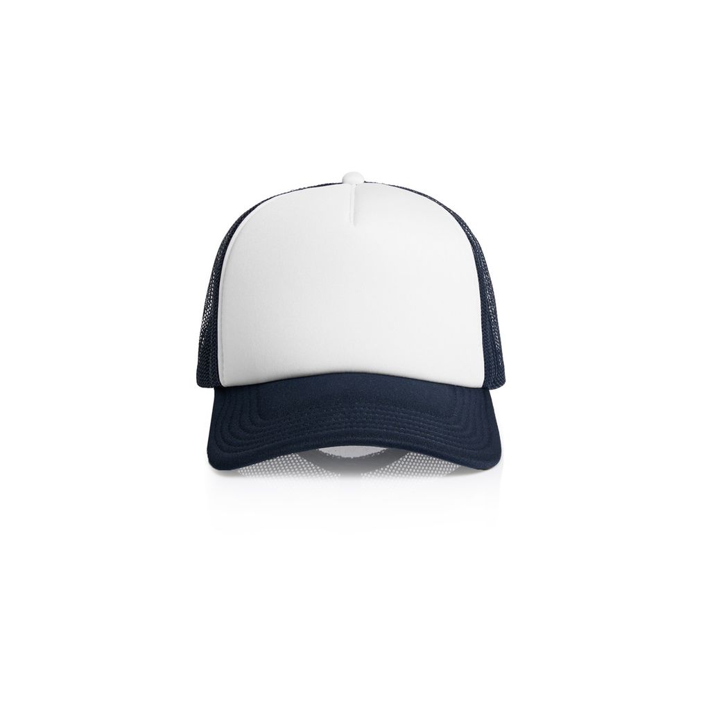 [1163-WHI_B-P-OS] Frame Foam Two-Tone Trucker - 1163 (White/Black)