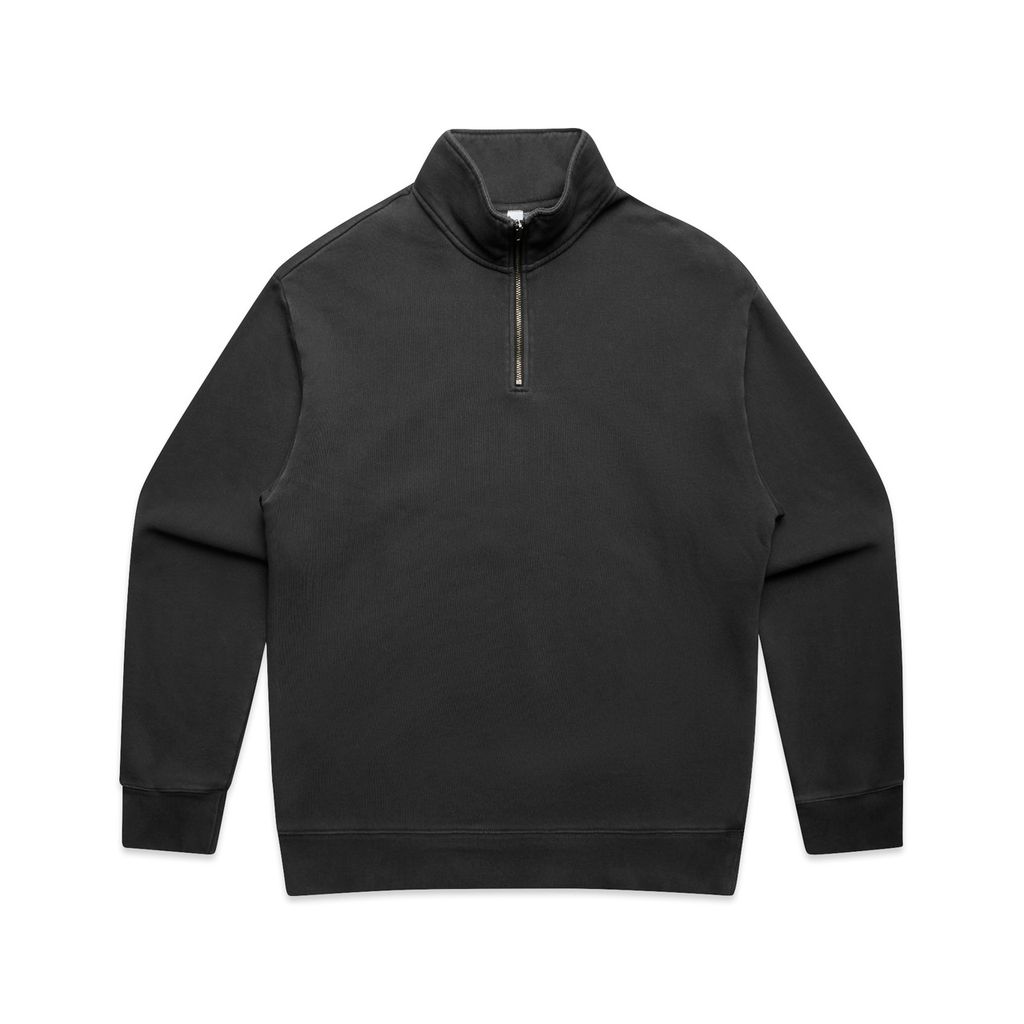 [5167-F_BLK-G-S] Relax Faded Half Zip - 5167 (S, Faded Black)