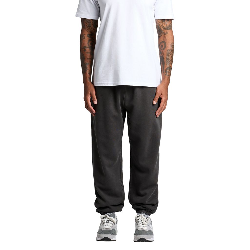 [5938-F_BLK-G-S] Relax Faded Track Pants - 5938 (S, Faded Black)