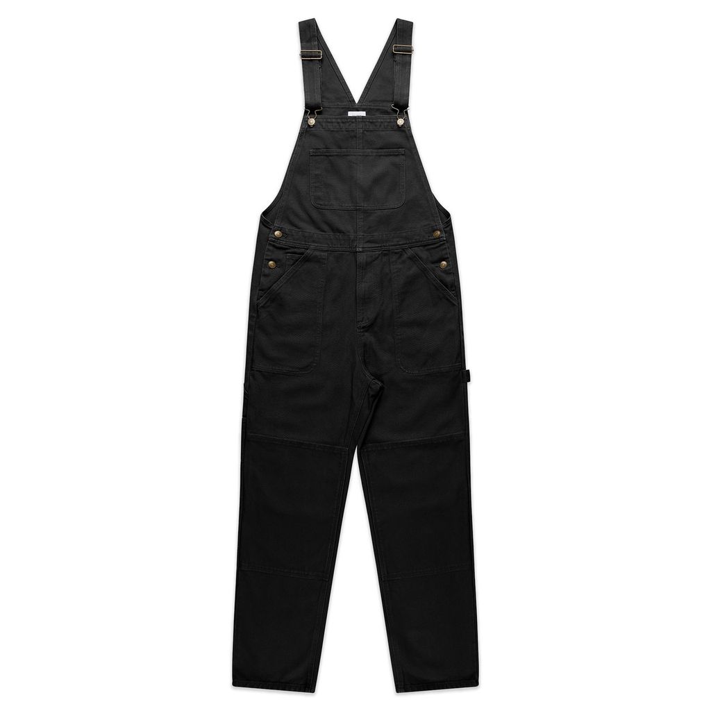 [5980-BLACK-G-S] Canvas Overalls - 5980 (S, Black)