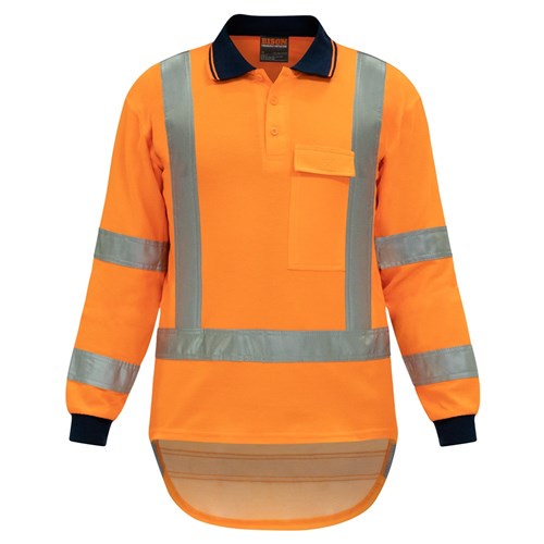 [AM006151] Polo TTMC-W17 Quick-Dry Cotton Backed Orange (V14LS)