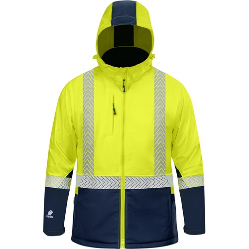 [AM006204] JACKET DAY/NIGHT SOFTSHELL YELLOW/NAVY