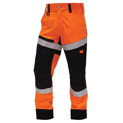 [AM006217] Trouser Ripstop Cotton Taped Orange/Black (TNBCOLWRS)
