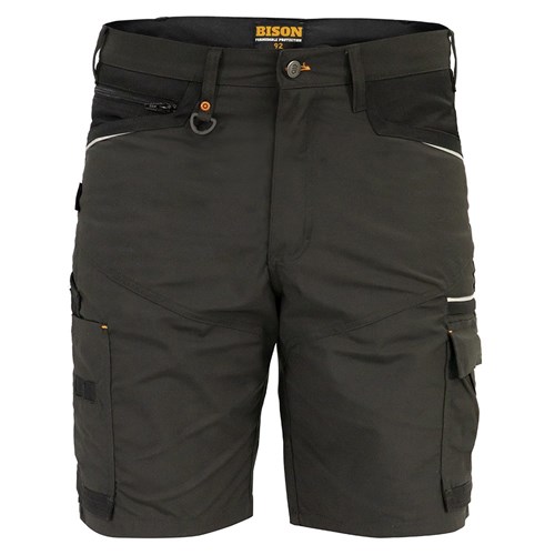 [AM006244] Short Lightweight Stretch Polycotton Charcoal (SRBPCLW)