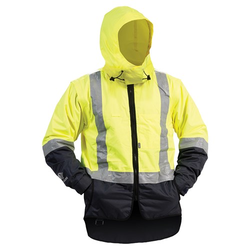 [AM006280] Jacket Stamina Day/Night zip off sleeves Yellow/Navy (VNPPOWR)