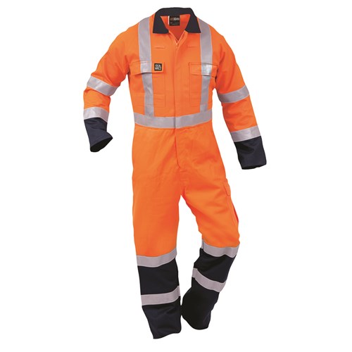 [AM006416] Overall Arcguard 13Cal TTMC-W17 Zip Orange/Navy (CTPCOWFR)