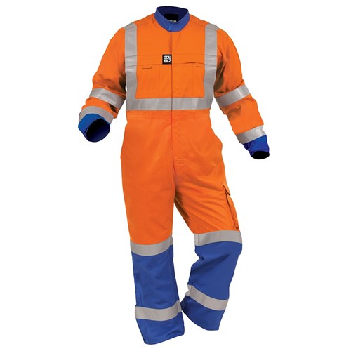 Overall Arcguard 12Cal TTMC-W17 Inheratex Zip Royal Blue/Orange (FEPVCMW)