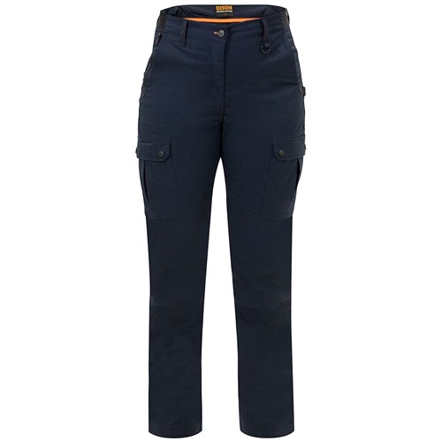 [AM006525] Trouser Women's Lightweight Stretch Polycotton Navy